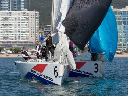 Spooky Saturday match racing in Busan