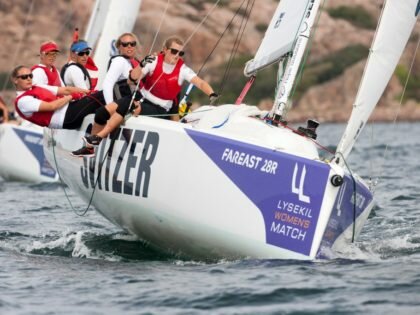 Danish Henriette Koch takes charge in wavering conditions